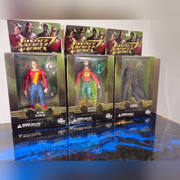 Lot of 3 DC Direct Justice Society of America  series 1 collectable figures - Picture 7 of 8